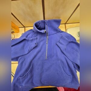 Lululemon Scuba Oversized Funnel Neck Half-Zip, Size M/L